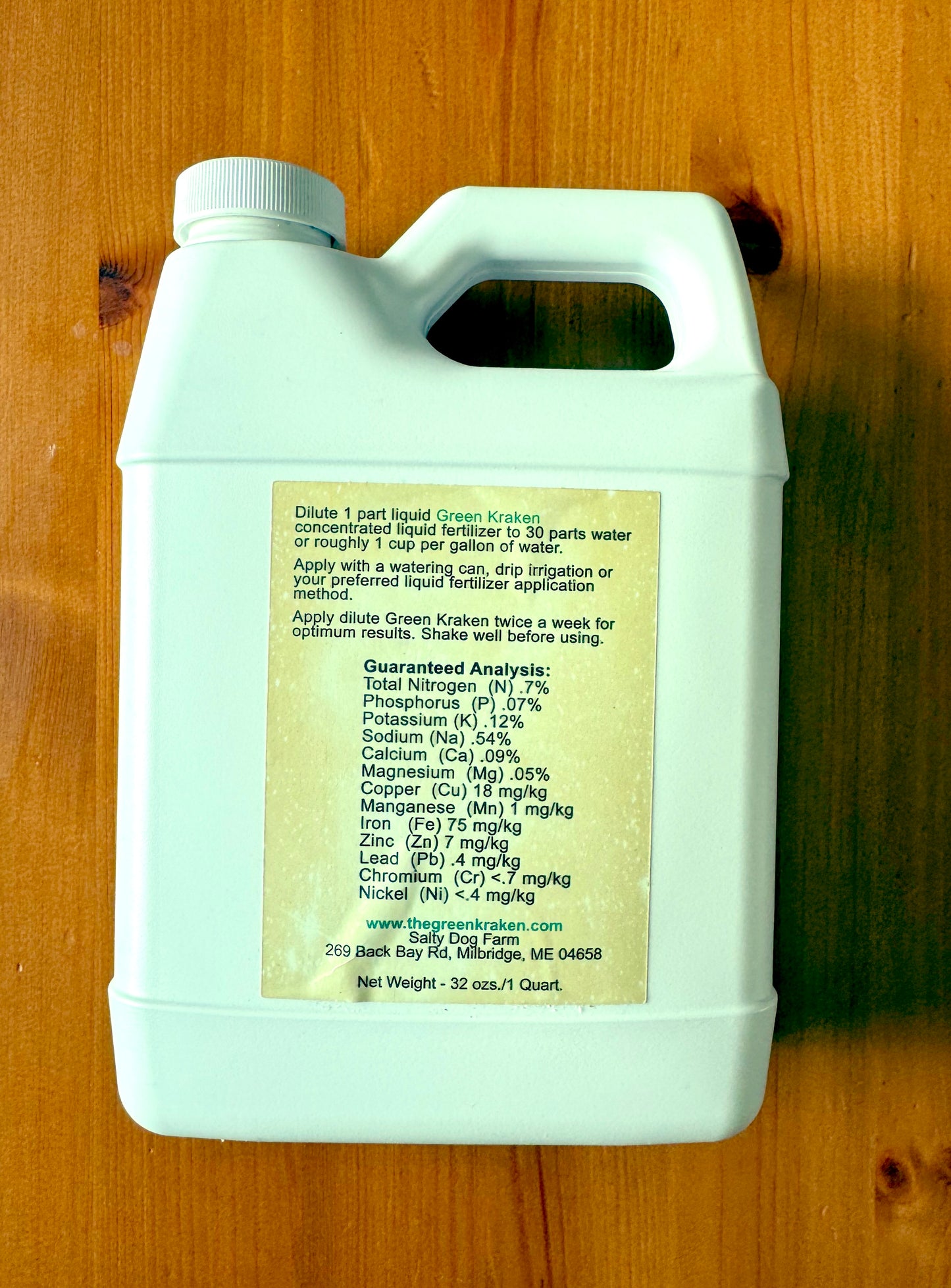 Green Kraken Liquid Fertilizer Quart