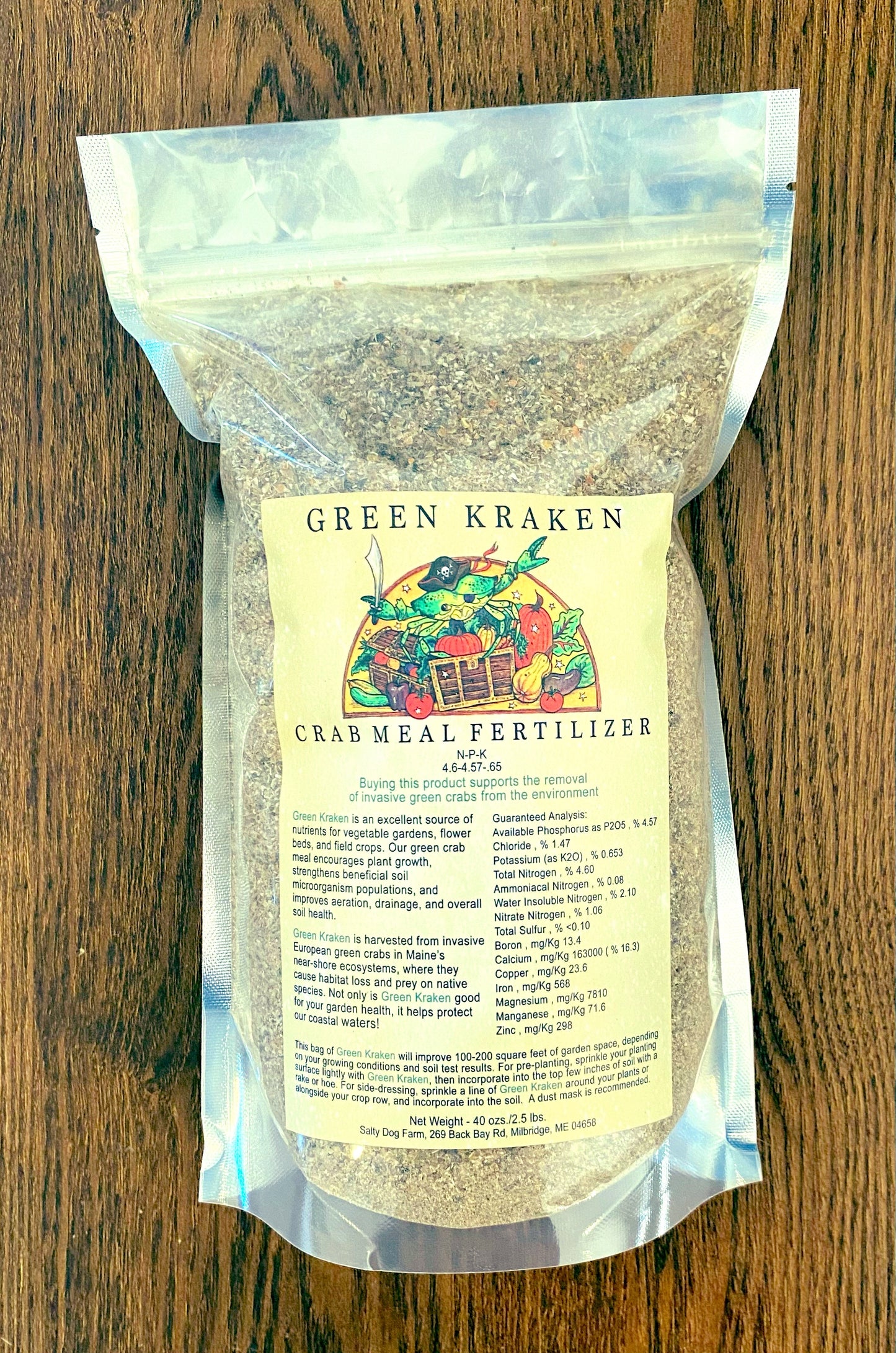 Green Kraken Crab Meal Fertilizer 2.5 lbs.