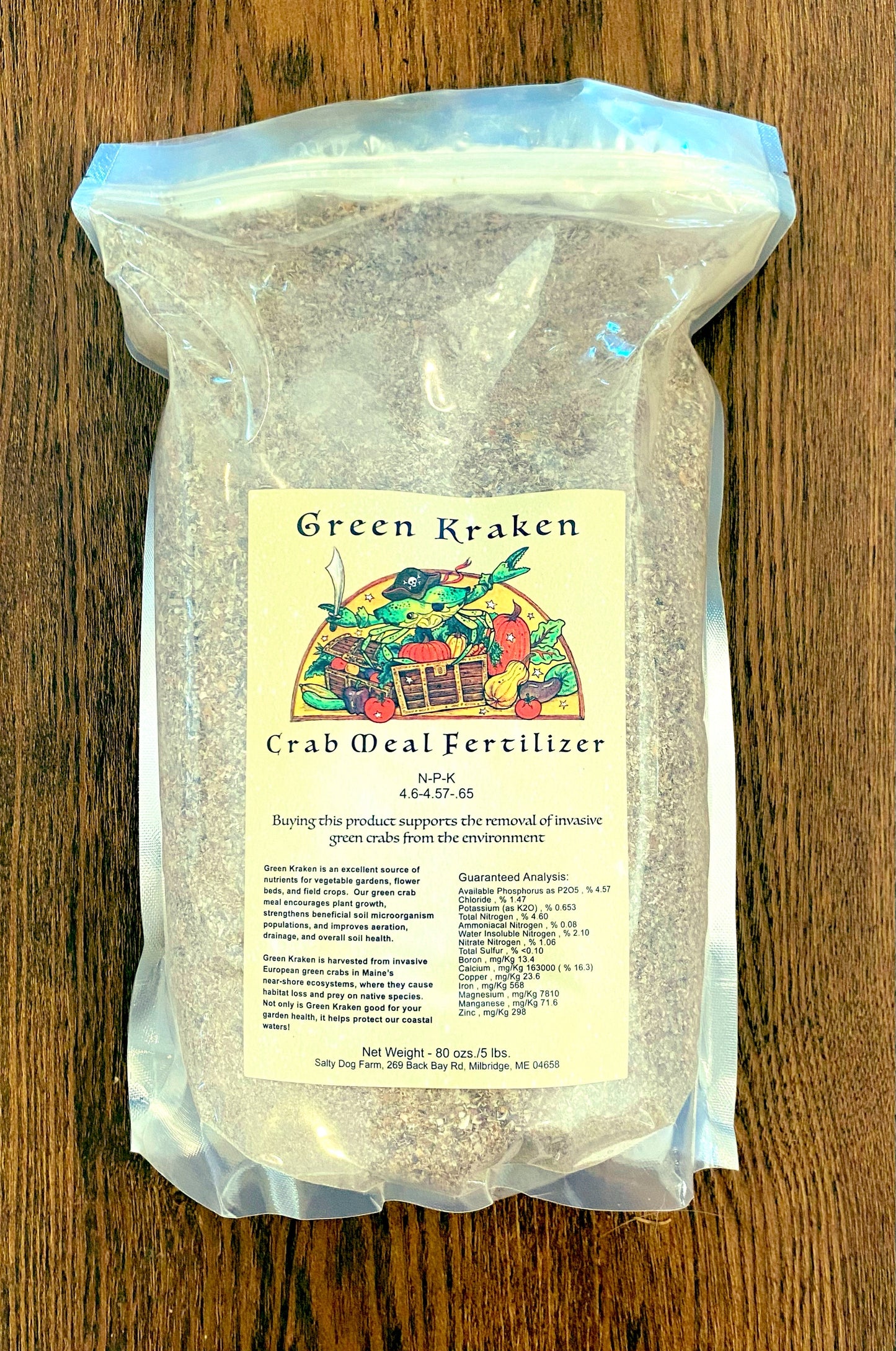 Green Kraken Crab Meal Fertilizer 5 lbs.