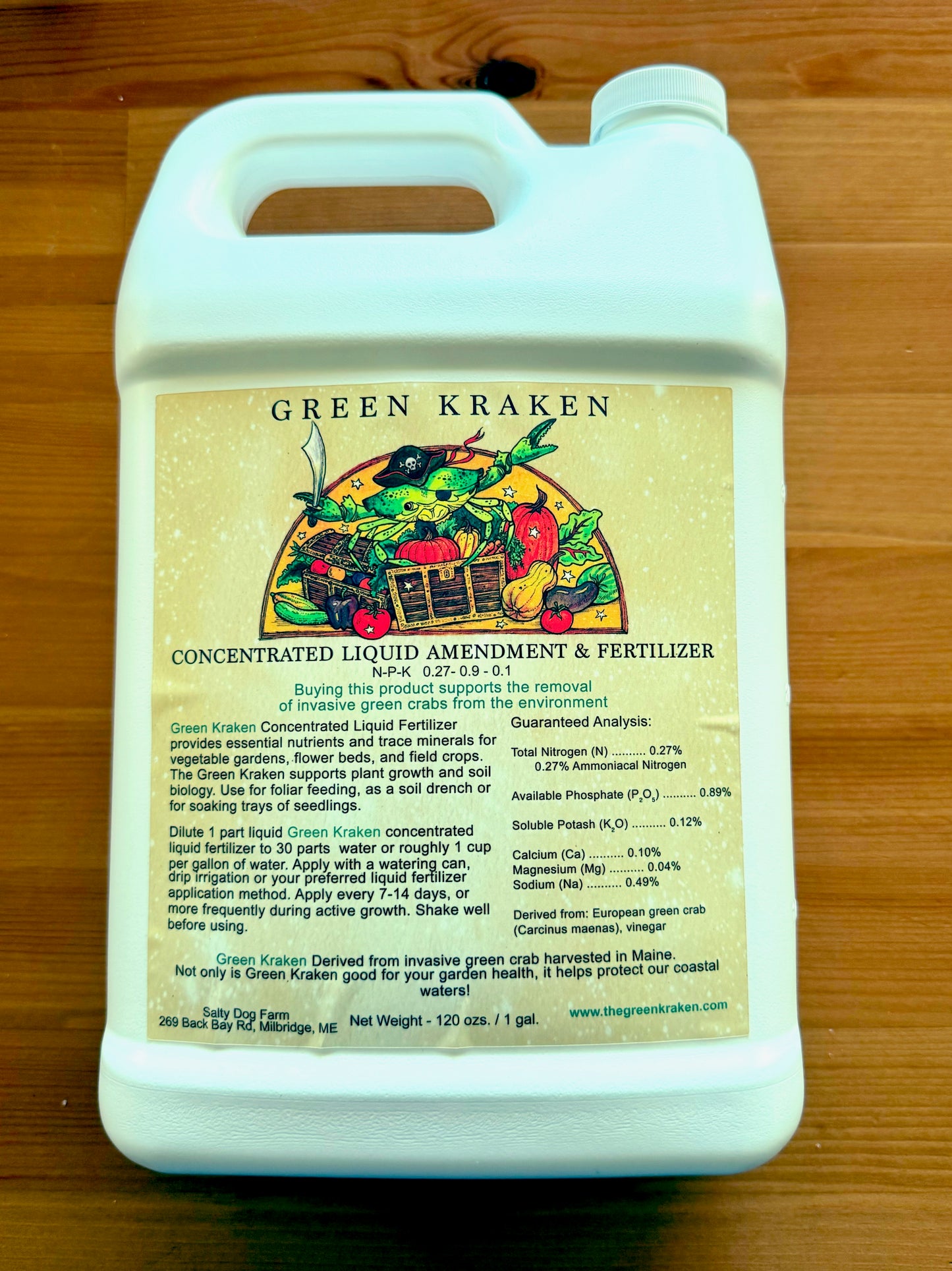 Green Kraken Liquid Fertilizer Gallon