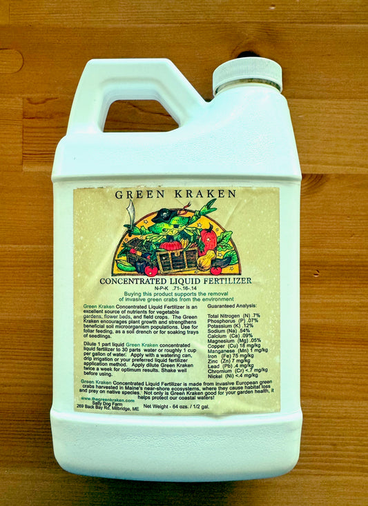 Green Kraken Liquid Fertilizer Half Gallon
